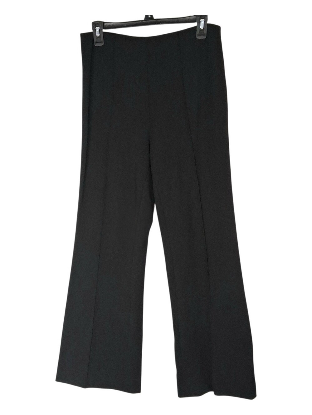 Rag & Bone Irina Kick Flare Midrise Ankle Pintuck Stretch Ponte Pants Sz M Black - Picture 2 of 12